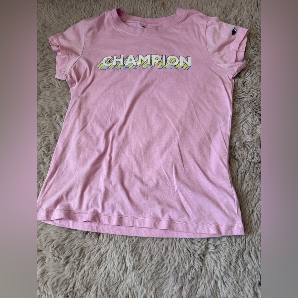 Champion Kids Pink Short Sleeve Tee